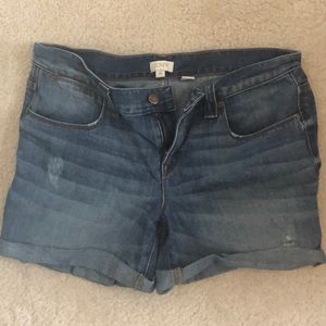 J. Crew cuffed jean shorts